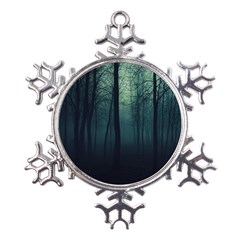 Dark Forest Metal Large Snowflake Ornament