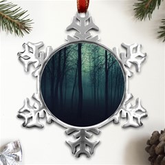 Dark Forest Metal Small Snowflake Ornament