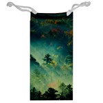 Green Tree Forest Jungle Nature Landscape Jewelry Bag Back