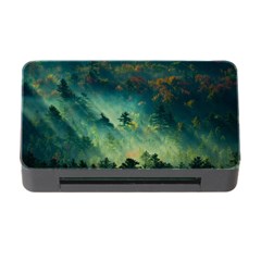 Green Tree Forest Jungle Nature Landscape Memory Card Reader With Cf by Ravend