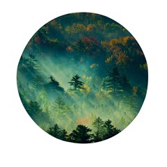 Green Tree Forest Jungle Nature Landscape Mini Round Pill Box (pack Of 5) by Ravend