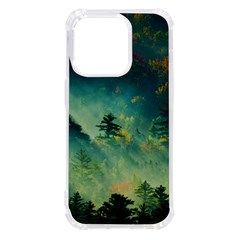 Green Tree Forest Jungle Nature Landscape Iphone 14 Pro Tpu Uv Print Case by Ravend