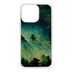 Green Tree Forest Jungle Nature Landscape Iphone 13 Pro Tpu Uv Print Case by Ravend