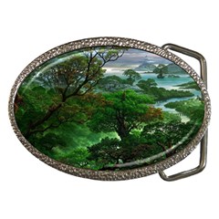 Jungle Forreast Landscape Nature Belt Buckles by Ravend