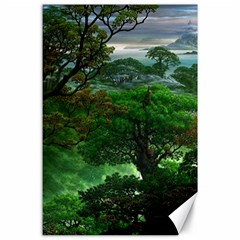 Jungle Forreast Landscape Nature Canvas 24  X 36  by Ravend