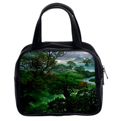 Jungle Forreast Landscape Nature Classic Handbag (two Sides) by Ravend