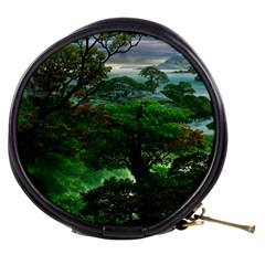 Jungle Forreast Landscape Nature Mini Makeup Bag by Ravend