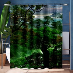 Jungle Forreast Landscape Nature Shower Curtain 60  X 72  (medium)  by Ravend