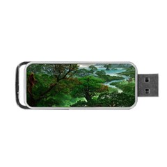 Jungle Forreast Landscape Nature Portable Usb Flash (one Side) by Ravend