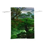 Jungle Forreast Landscape Nature Lightweight Drawstring Pouch (S) Front