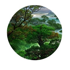 Jungle Forreast Landscape Nature Mini Round Pill Box (pack Of 3) by Ravend