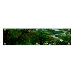 Jungle Forreast Landscape Nature Banner And Sign 4  X 1  by Ravend