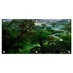 Jungle Forreast Landscape Nature Banner And Sign 4  X 2  by Ravend