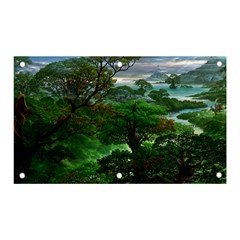 Jungle Forreast Landscape Nature Banner And Sign 5  X 3  by Ravend