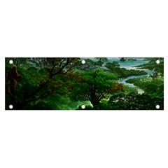 Jungle Forreast Landscape Nature Banner And Sign 6  X 2  by Ravend