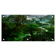 Jungle Forreast Landscape Nature Banner And Sign 6  X 3  by Ravend