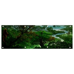 Jungle Forreast Landscape Nature Banner And Sign 9  X 3  by Ravend