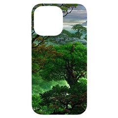 Jungle Forreast Landscape Nature Iphone 14 Pro Max Black Uv Print Case