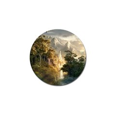 Natural Landscape Nature Vegetation Jungle Golf Ball Marker by Ravend