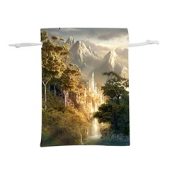 Natural Landscape Nature Vegetation Jungle Lightweight Drawstring Pouch (s) by Ravend