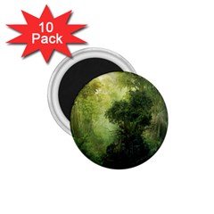 Green Beautiful Jungle 1 75  Magnets (10 Pack)  by Ravend