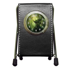 Green Beautiful Jungle Pen Holder Desk Clock by Ravend