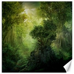 Green Beautiful Jungle Canvas 12  X 12  by Ravend