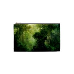 Green Beautiful Jungle Cosmetic Bag (small)