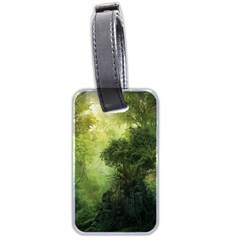 Green Beautiful Jungle Luggage Tag (two Sides)