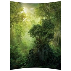 Green Beautiful Jungle Back Support Cushion by Ravend