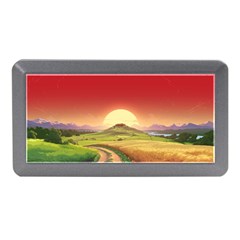 Landscape Sunset Orange Sky Pathway Art Memory Card Reader (mini)