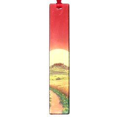 Landscape Sunset Orange Sky Pathway Art Large Book Marks