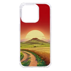 Landscape Sunset Orange Sky Pathway Art Iphone 14 Pro Tpu Uv Print Case by Ravend