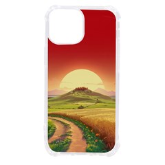 Landscape Sunset Orange Sky Pathway Art Iphone 13 Mini Tpu Uv Print Case by Ravend