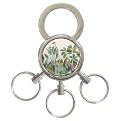 Tropical Jungle Plants 3-ring Key Chain by Ravend