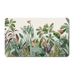 Tropical Jungle Plants Magnet (rectangular)