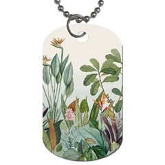 Tropical Jungle Plants Dog Tag (two Sides) by Ravend