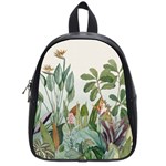 Tropical Jungle Plants School Bag (Small) Front