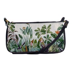 Tropical Jungle Plants Shoulder Clutch Bag by Ravend