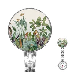 Tropical Jungle Plants Stainless Steel Nurses Watch by Ravend