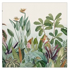 Tropical Jungle Plants Square Satin Scarf (36  X 36 ) by Ravend