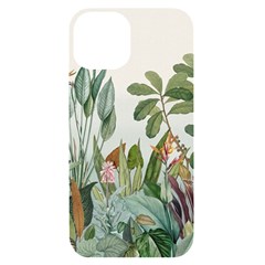 Tropical Jungle Plants Iphone 14 Black Uv Print Case