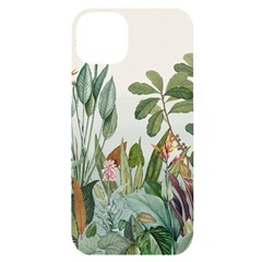 Tropical Jungle Plants Iphone 14 Plus Black Uv Print Case by Ravend