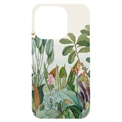 Tropical Jungle Plants Iphone 14 Pro Black Uv Print Case