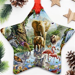 Beautiful Jungle Animals Ornament (star)