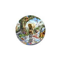 Beautiful Jungle Animals Golf Ball Marker by Ravend