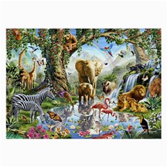 Beautiful Jungle Animals Large Glasses Cloth by Ravend