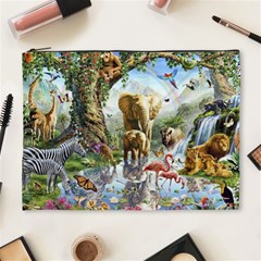 Beautiful Jungle Animals Cosmetic Bag (xl) by Ravend