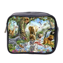 Beautiful Jungle Animals Mini Toiletries Bag (two Sides) by Ravend