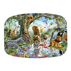 Beautiful Jungle Animals Mini Square Pill Box by Ravend